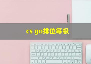 cs go排位等级